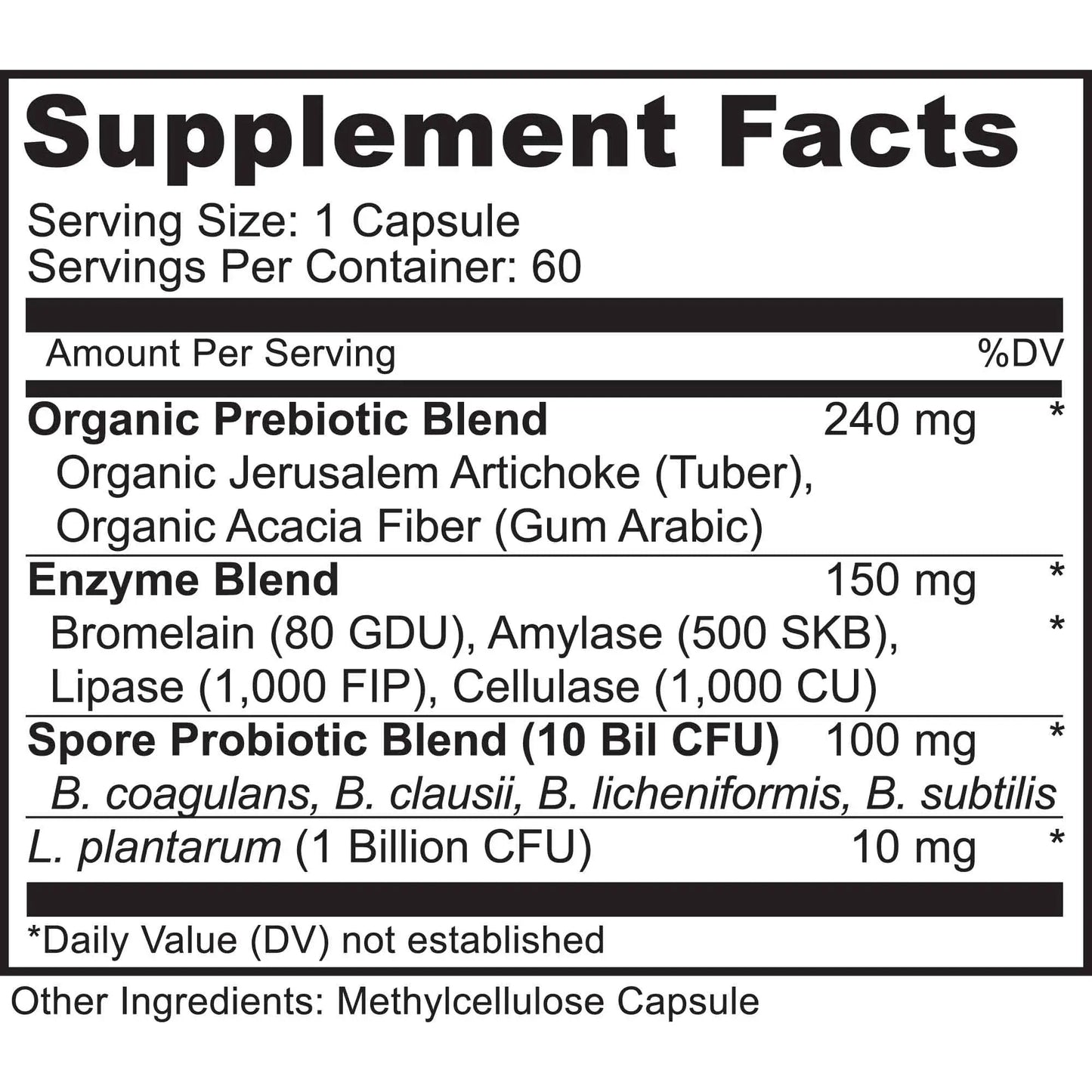MoxyVites Spore Probiotic Complex - All In One Prebiotics and Probiotics for Digestive Health, Postbiotic, Digestive Enzymes Daily Supplement - Spore Based Probiotic for Women & Men MoxyVitesBuy Supplements Australia
