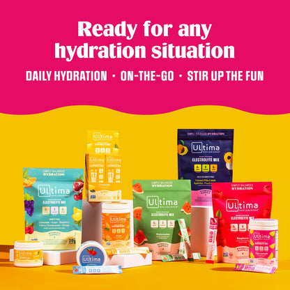 Ultima Replenisher Daily Electrolyte Drink Mix – Watermelon, 20 Stickpacks Ultima ReplenisherBuy Supplements Australia