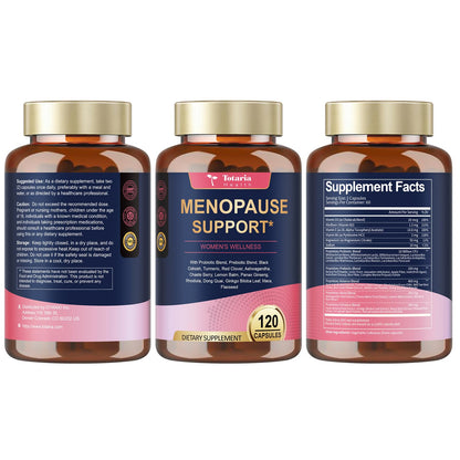 (2 Packs) 40-in-1 Menopause Supplements for Women, Multibenefit & Complete Black Cohosh for Hot Flashes, Night Sweats & Hormone Balance, w/ Probiotics, DIM, Vitex, Dong Quai, Red Clover and More TotariaBuy Supplements Australia