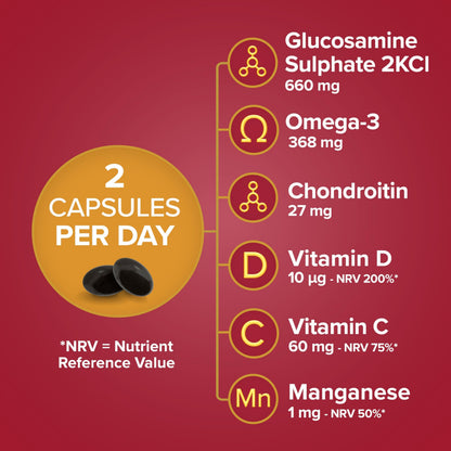 Seven Seas JointCare Active, With Glucosamine, Omega-3, Chondroitin, Vitamins C and D Seven SeasBuy Supplements Australia