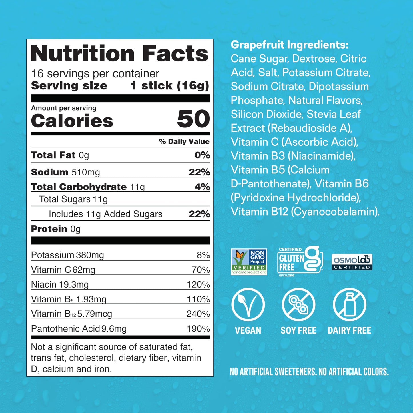 Liquid I.V.® Hydration Multiplier - Grapefruit | Electrolyte Powder Drink Mix | 1 Pack (16 Servings) Liquid I.V.Buy Supplements Australia