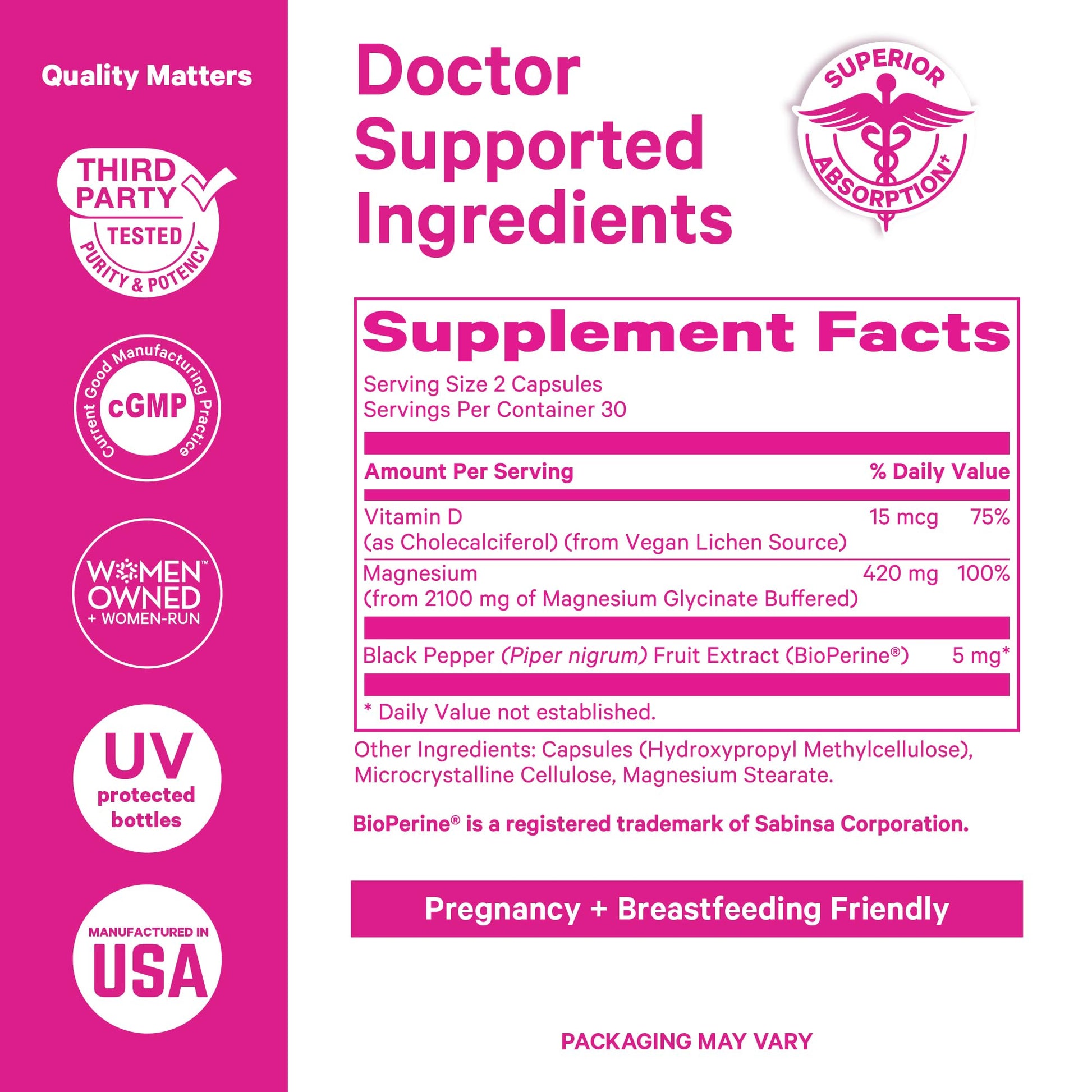 Pink Stork Mood and Stomach Relief Bundle - Magnesium Glycinate and Organic Peppermint Sweets for Morning Sickness and Motion Sickness, Mood Support Pink StorkBuy Supplements Australia