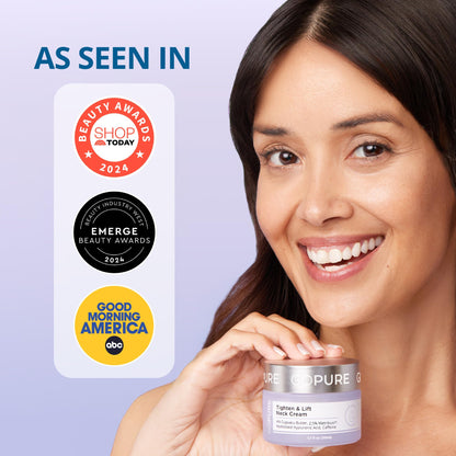 goPure Tighten & Lift Neck & Chest Moisturizer Cream for Visibly Firming, Tightening