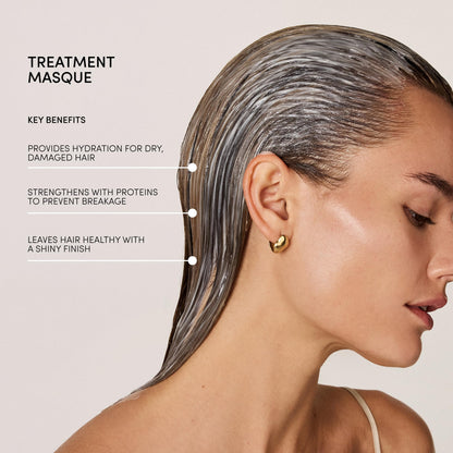 OUAI Thick Hair Mask - Treatment Masque with Almond Oil, Olive Oil, & Hydrolyzed Keratin to Restore Damaged Hair - Phthalate & Paraben Free Masque (3.4 Oz) OUAIBuy Supplements Australia