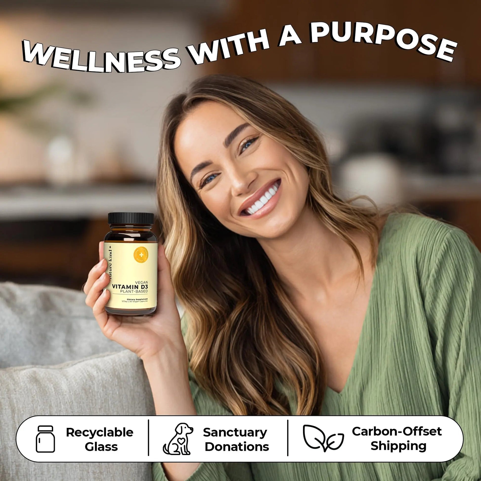 Future Kind Vitamin D3 2500 IU for Bone and Muscle Function, Vitamin D Vegan Supplement from Plant Lichen, Non-GMO, Sugar Free, Pure Vitamin D3, Promotes Natural Resilience, 30 Capsules Future Kind buy supplements Au