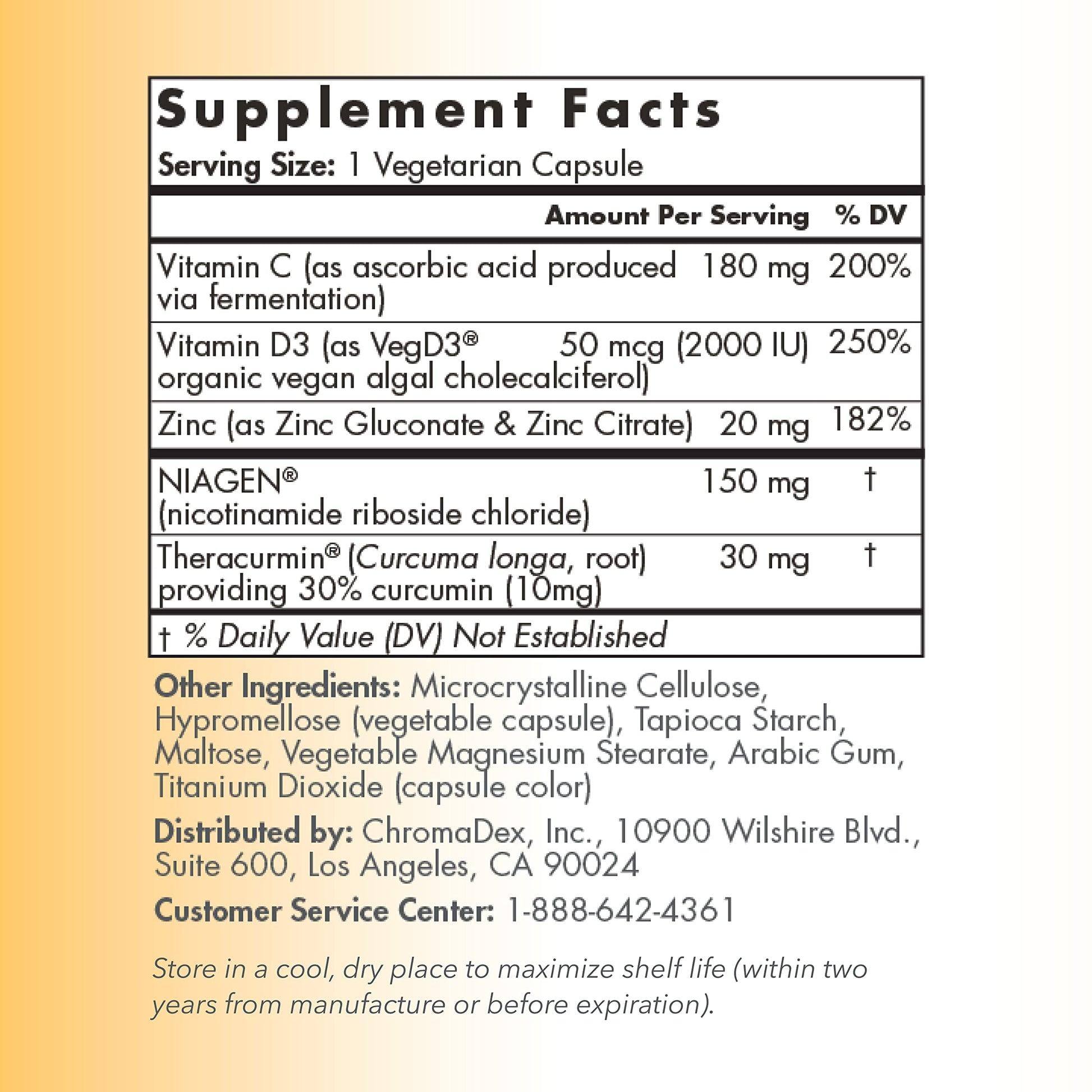 TRU NIAGEN Immune Support Supplement - Daily Defense, Vitamin C from Fermentation, Vegan Vitamin D3 2000 IU, Zinc, Plus Theracurmin (Curcumin) + Multi Award-Winning NAD Boosting Niagen 150mg 60ct TRU NIAGENBuy Supplements Australia