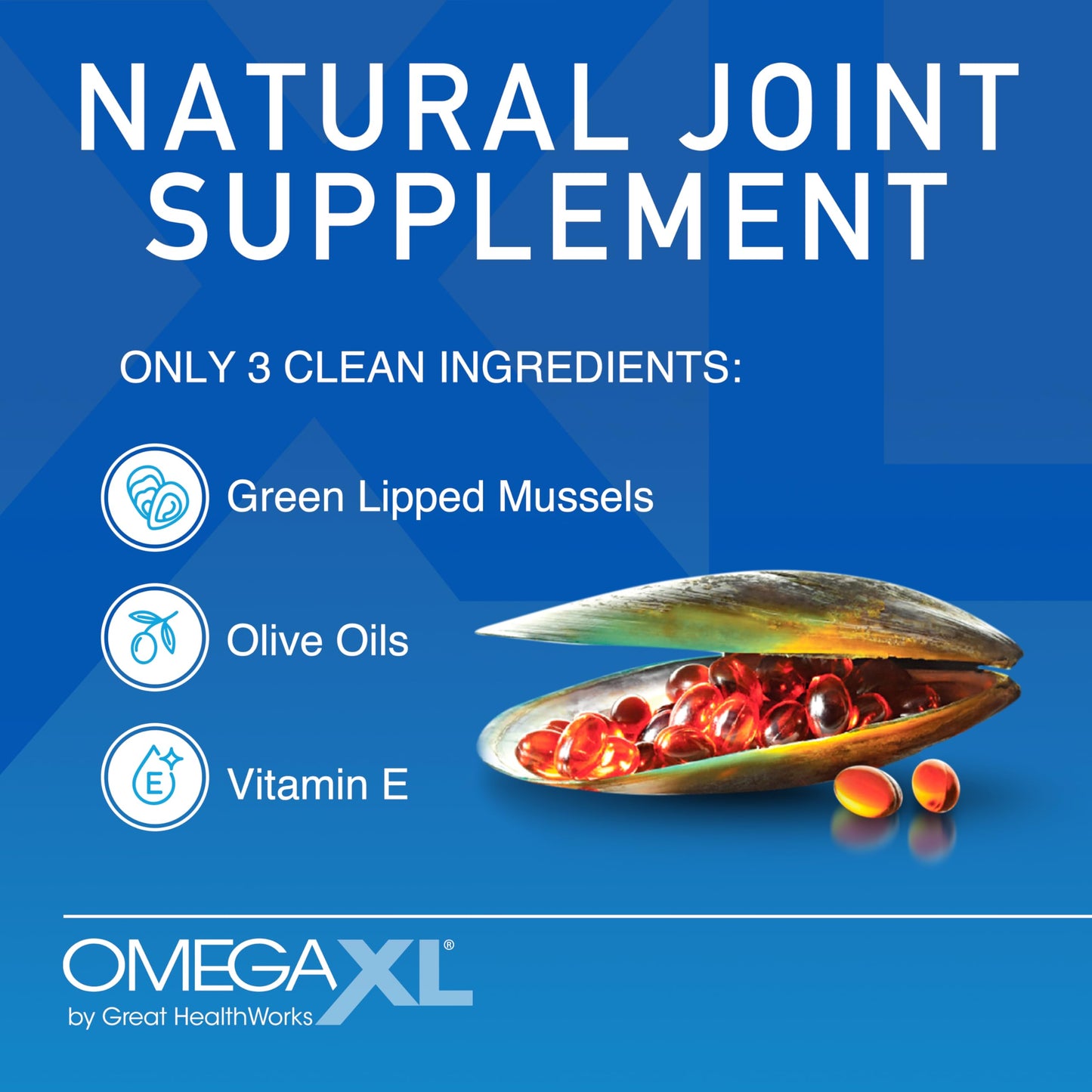 OmegaXL Joint Support Supplement - Natural Muscle Support, Green Lipped Mussel Oil, Soft Gel Pills, Drug-Free, 60 Count (2 Pack) OmegaXLBuy Supplements Australia