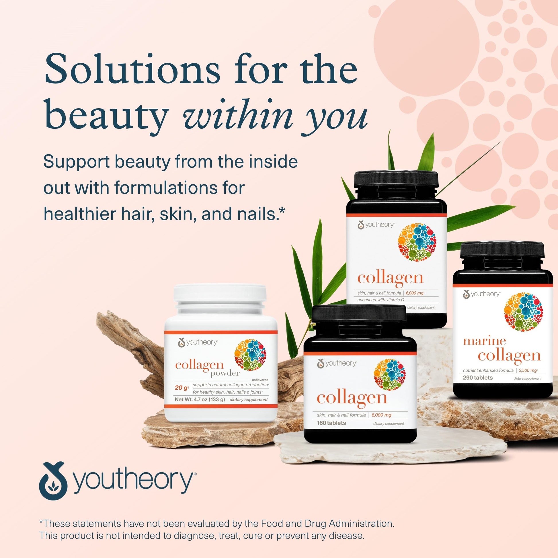 Youtheory Collagen Powder - Hydrolyzed Collagen Peptides with Vitamin C - Supports Healthy Bones, Joints & Immune System* - Unflavored - 10 oz (10-Day Supply) YoutheoryBuy Supplements Australia