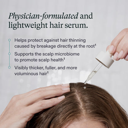 Nutrafol Women's Hair Serum, Safe for Hair Extensions and Color, for Visible Thickness and Strength, Vegan, Lightweight and Fast-Absorbing - 1.7 Fl Oz, Pack of 2 NutrafolBuy Supplements Australia