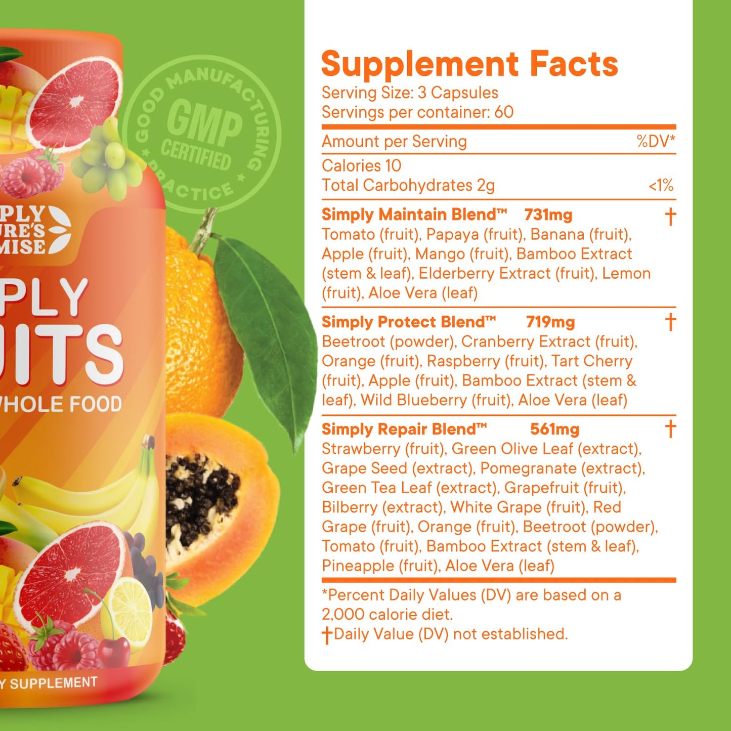 Simply Nature's Promise - Packed with Over 40 Different Fruits & Vegetables Simply Nature's PromiseBuy Supplements Australia