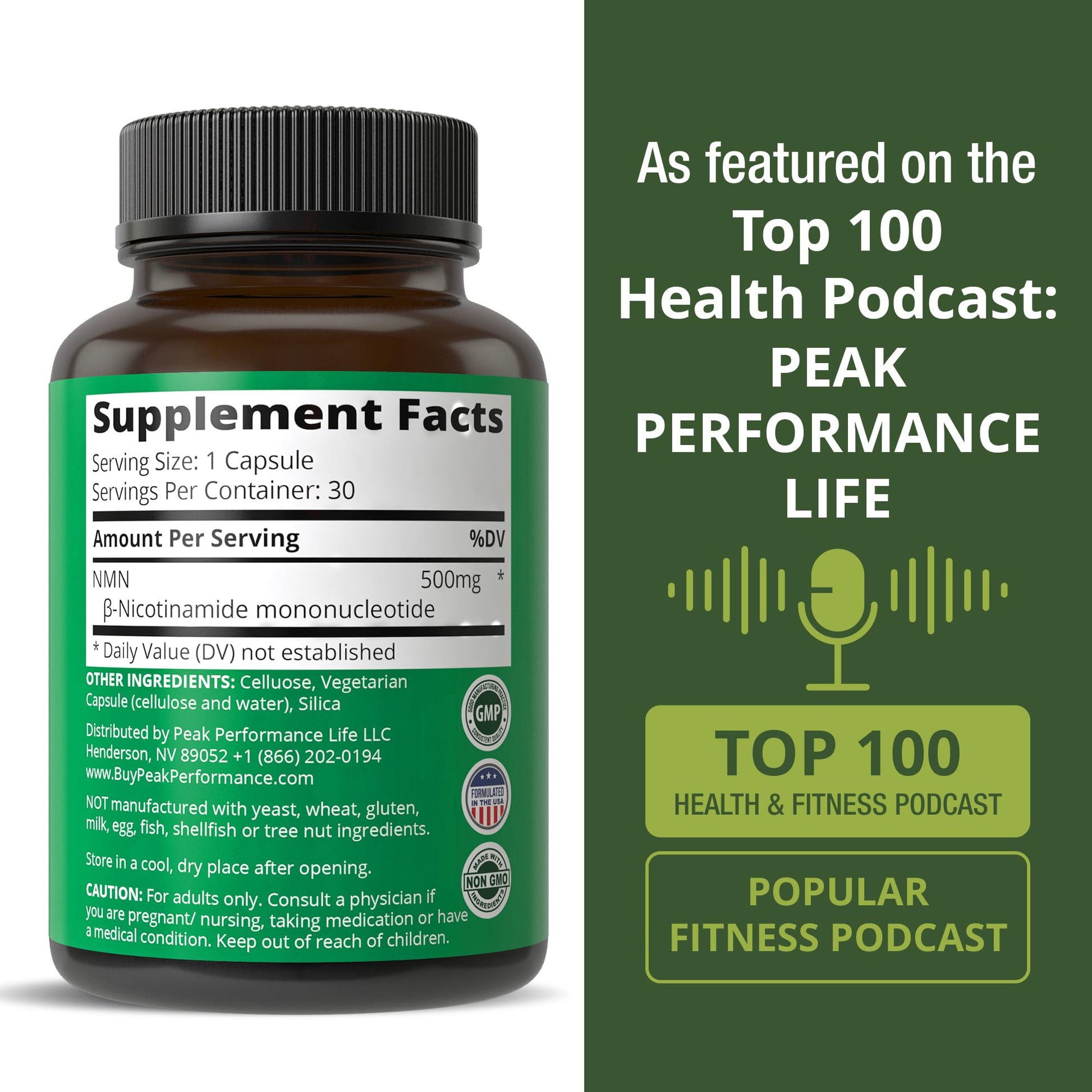 NMN Supplement Ultra High Strength Stabilized Nicotinamide Mononucleotide 500mg Per Capsule. 2 Capsules = 1,000mg of NMN. Boost NAD Levels. Healthy Aging NAD+ Supplements for Men and Women Peak PerformanceBuy Supplements Australia