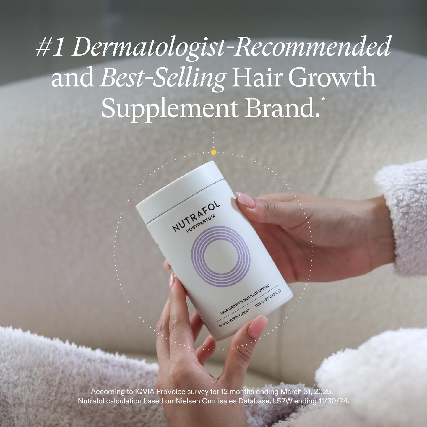 Nutrafol Postpartum Hair Growth Supplements, Clinically Tested for Visibly Thicker Hair and Less Shedding, Breastfeeding-friendly - 1 Month Supply NutrafolBuy Supplements Australia