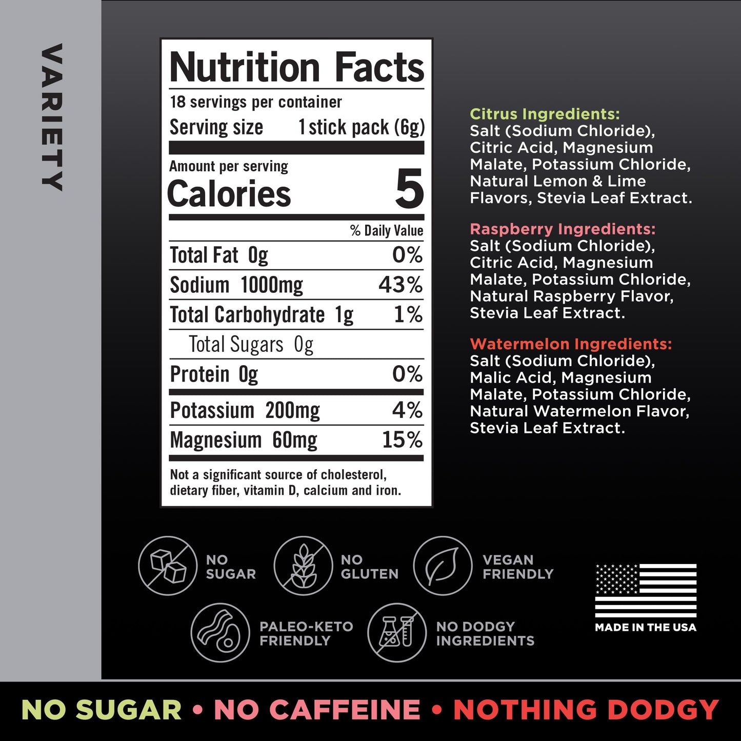 LMNT Zero Sugar Electrolytes - Variety Pack Bundle | Drink Mix | 54-Count Drink LMNTBuy Supplements Australia