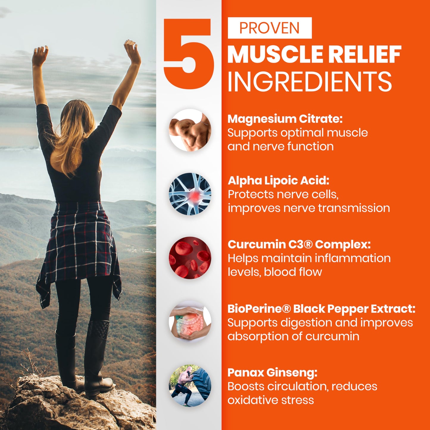 SaltWrap Mag 3D – Daytime (Non-Drowsy) Leg Cramp & Muscle Relief Support - Natural Supplement for Muscle and Nerve Health with Turmeric, Alpha Lipoic Acid & Magnesium SaltWrapBuy Supplements Australia