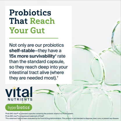 Hyperbiotics Vital Nutrients Pro-15 Advanced Probiotics for Women and Men | 15 Strains + Kiwifruit | Clinically Studied Daily Probiotics for Digestive Health, Gas, & Bloating | 60 Vegan Tablets HyperbioticsBuy Supplements Australia