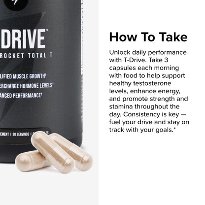 InnoSupps T-Drive Testosterone Booster Enhance Performance Amplify Muscle Growth, Increase Libido & Energy Levels w/KSM-66 Ashwagandha, Magnesium, Vitamin D, Niacin Boron, Fenugreek, 90 Caps, 30 Days InnoSuppsBuy Supplements Australia