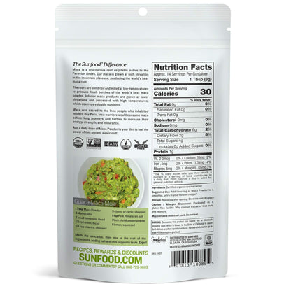 Sunfood Organic Maca Powder - Maca Root Powder, Maca Powder Organic, Maca Supplement for Men & Women with Adaptogens, Peruvian, Raw, Vegan, Premium Maca Powder - 4 Oz Bag Sunfood SuperfoodsBuy Supplements Australia