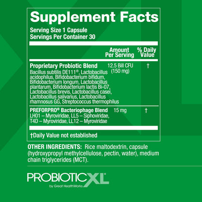OmegaXL Powerful Joint and Muscle Support Supplement (60 Count) & Probiotic XL - PreforPro, DE111, Shelf Stable - Promote Healthy Gut Flora Growth (30 Veggie caps) OmegaXLBuy Supplements Australia