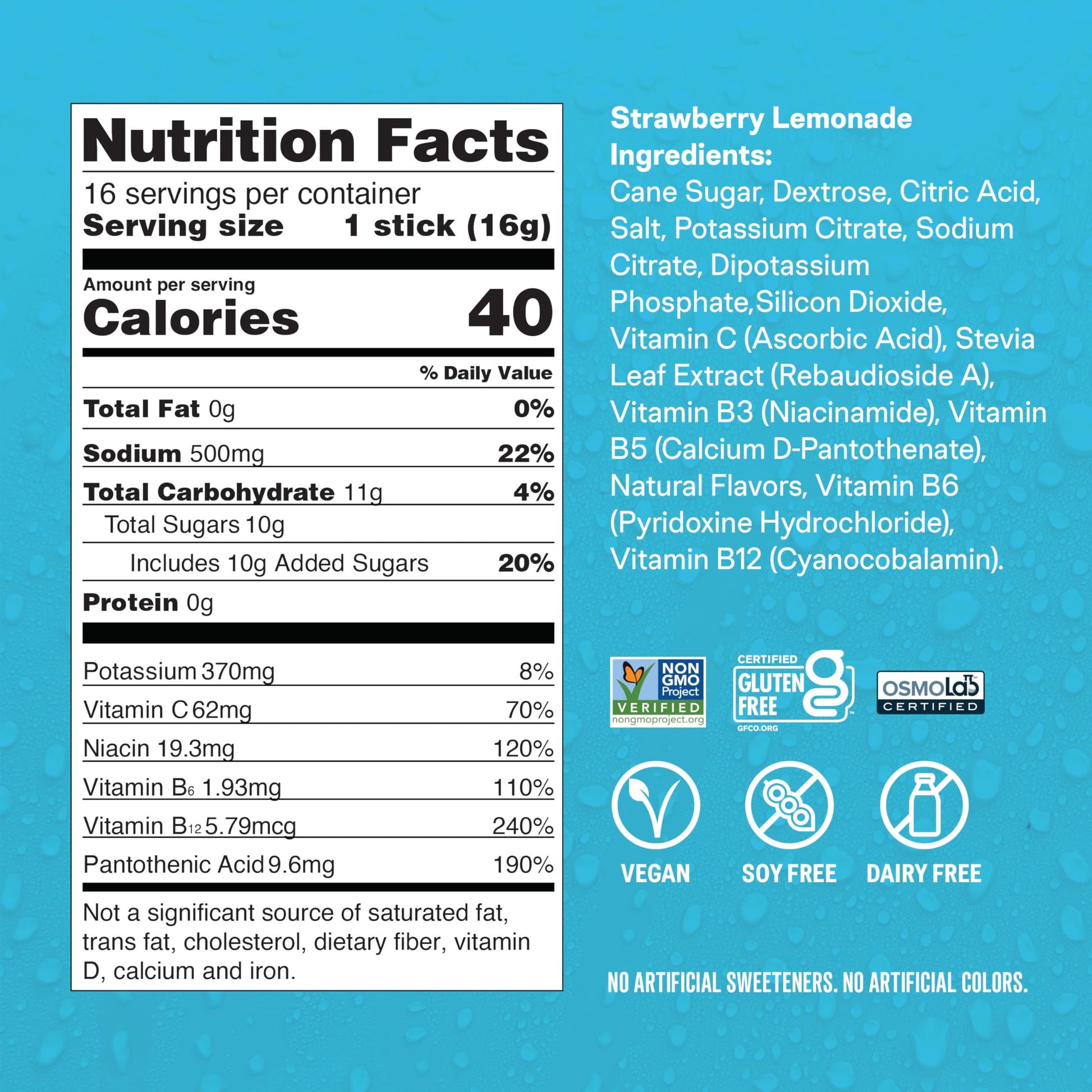 Liquid I.V.® Hydration Multiplier - Strawberry Lemonade | Electrolyte Powder Drink Mix | 1 Pack (16 Servings) Liquid I.V.Buy Supplements Australia