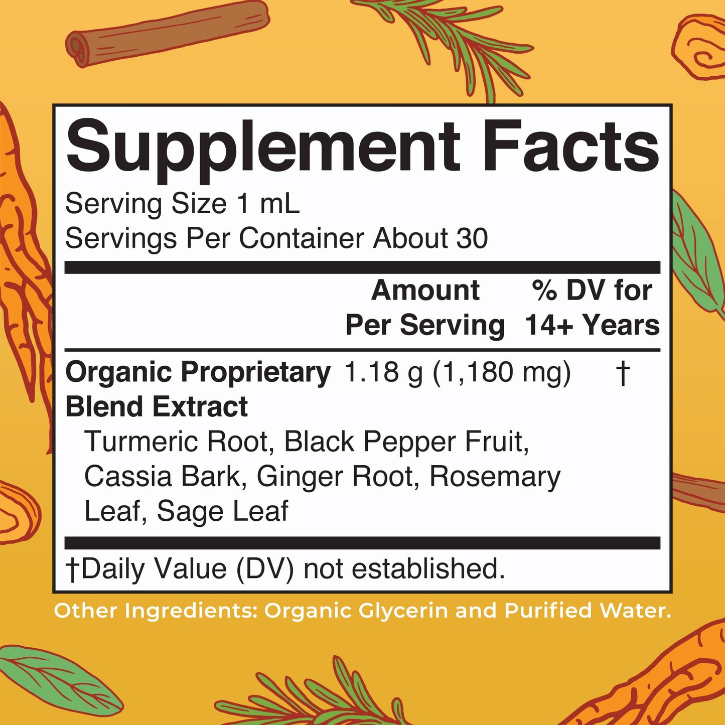 MaryRuth Organics USDA Turmeric Gold Liquid Drops | Herbal Blend | Turmeric Curcumin | Black Pepper | Cassia Cinnamon Bark | Ginger Root | Immune Support | Non-GMO Project Verified | Vegan | 1oz MARYRUTH'SBuy Supplements Australia