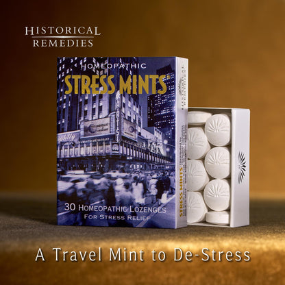 Historical Remedies Stress Mints (1 Pack) | Homeopathic Lozenges to Aid Stress & Digestion, Organic Peppermint Flavor, Vegan & Gluten-Free, Non-Habit Forming Historical Remedies buy supplements Au