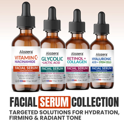 Alozera Vitamin C Facial Serum with Niacinamide & Ferulic Acid, Anti-Aging Serum for Visible Brightening, Glowing & Radiant Skin, Concentrated, Gentle & Effective, Day & Night Alozera buy supplements Au