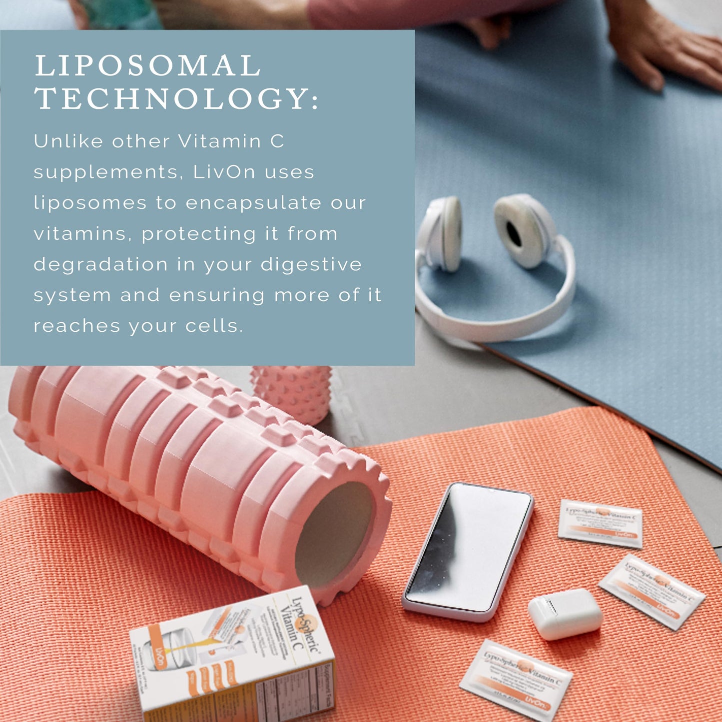 LivOn Laboratories - Lypo–Spheric Vitamin C – 1,000 mg Vitamin C & 1,000 mg Essential Phospholipids Per Packet – Liposome Encapsulated for Improved Absorption – Non–GMO - 12 Pack (360 Count) LivOn LaboratoriesBuy Supplements Australia