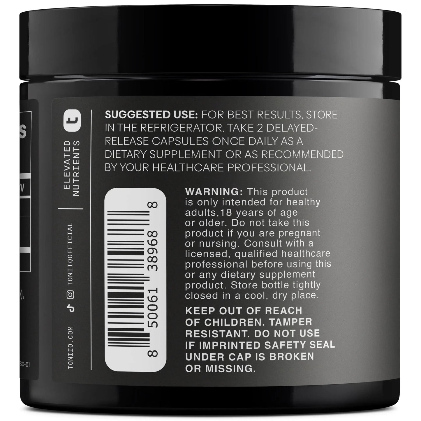 Lactobacillus Gasseri - Ultra High Strength 50 Billion CFU - Delayed Release Capsules - Made with Prebiotic Inulin Fiber - Supports Digestive Health & Gut Flora - Third-Party Lab Tested - 60 Capsules Toniiq buy supplements Au