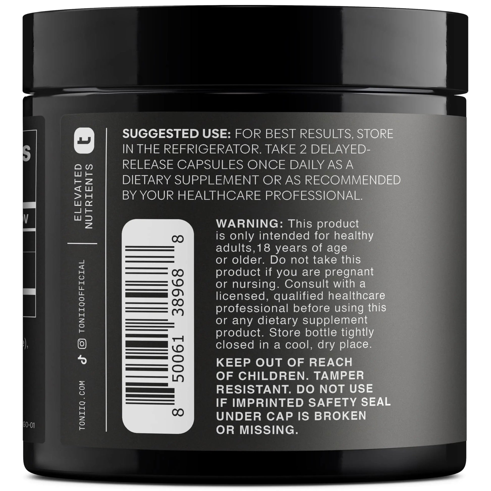 Lactobacillus Gasseri - Ultra High Strength 50 Billion CFU - Delayed Release Capsules - Made with Prebiotic Inulin Fiber - Supports Digestive Health & Gut Flora - Third-Party Lab Tested - 60 Capsules Toniiq buy supplements Au