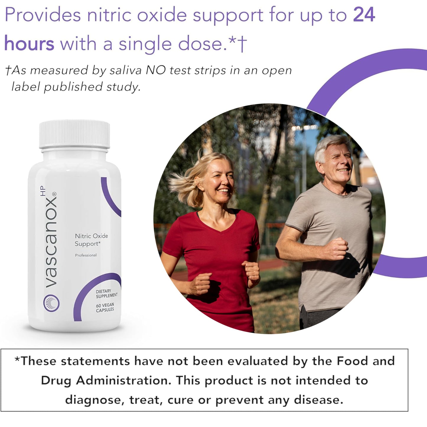 Calroy Health Sciences Vascanox HP - Next Generation Nitric Oxide Support - Up to 24 Hours on Single dose*+