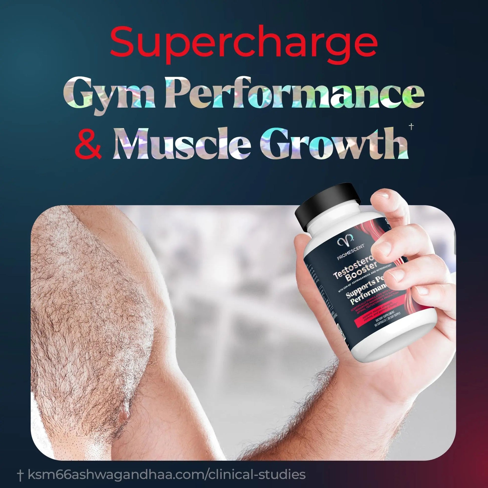 Promescent Testosterone Booster for Men Supplement w/Tongkat Ali (LongJack), KSM-66 Ashwagandha, Goat Weed, Fenugreek & Tribulus Terrestris, Supports Natural Energy, Stamina & Strength, 90 Capsules Promescent buy supplements Au