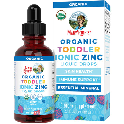 MaryRuth Organics USDA Toddler Liquid Drops | Zinc Sulfate | Immune Support Supplement| Skin Health | Vegan | Formulated for Ages 1-3 | Delicious Berry Flavor | 1 Month Supply | 2 Fl Oz MARYRUTH'SBuy Supplements Australia