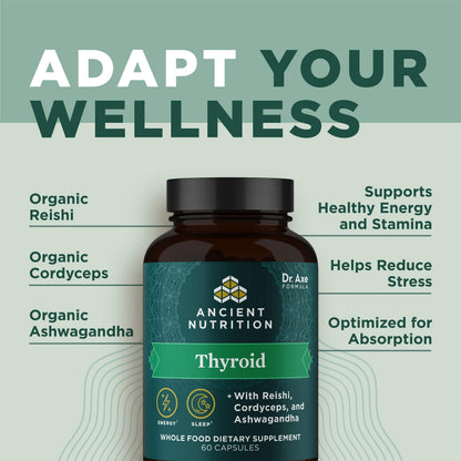 Ancient Nutrition Thyroid Support Supplement with Ashwaghanda, Thyroid Capsules Ancient NutritionBuy Supplements Australia