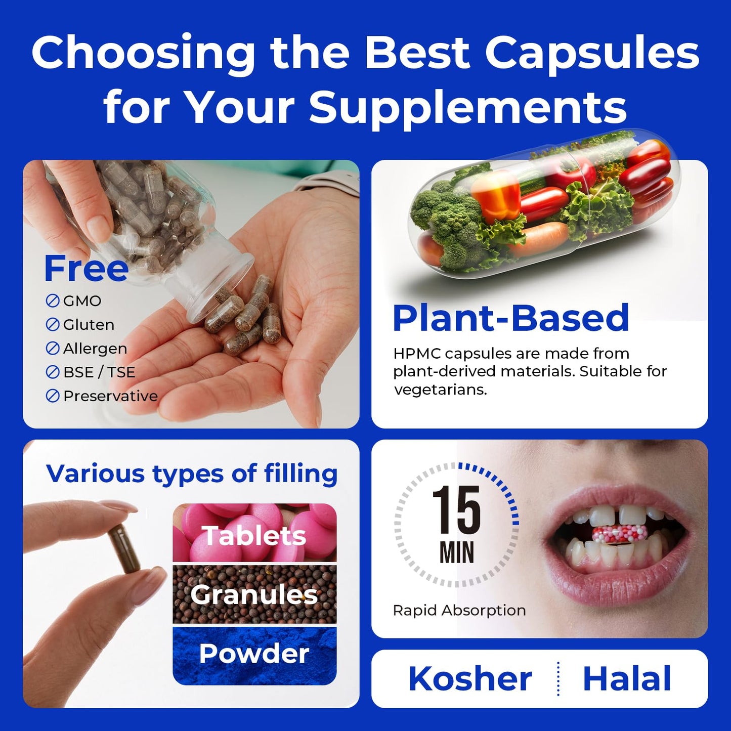 ATLEMISME Empty Vegan Capsules Size 2 - Empty (100 Count) DIY Filling - Veggie Capsules with 2 Micro Lab Spoons for Filling ATLEMISMEBuy Supplements Australia
