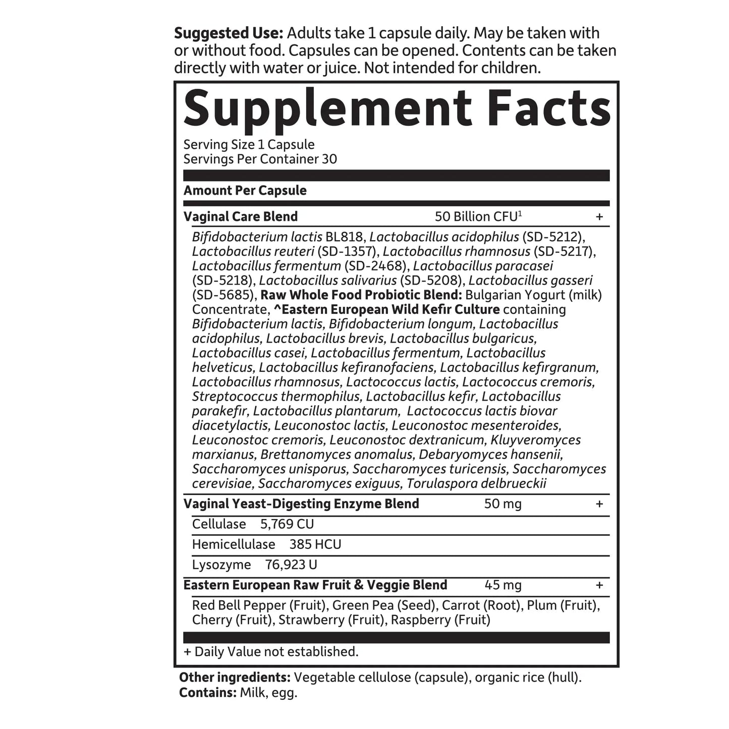 Garden of Life Raw Probiotics Vaginal Care - 50 Billion CFU - 38 Probiotic Strains - Supports Vaginal & Urinary Tract Health - Shelf Stable - 30 Vegetarian Capsules Garden of Life buy supplements Au