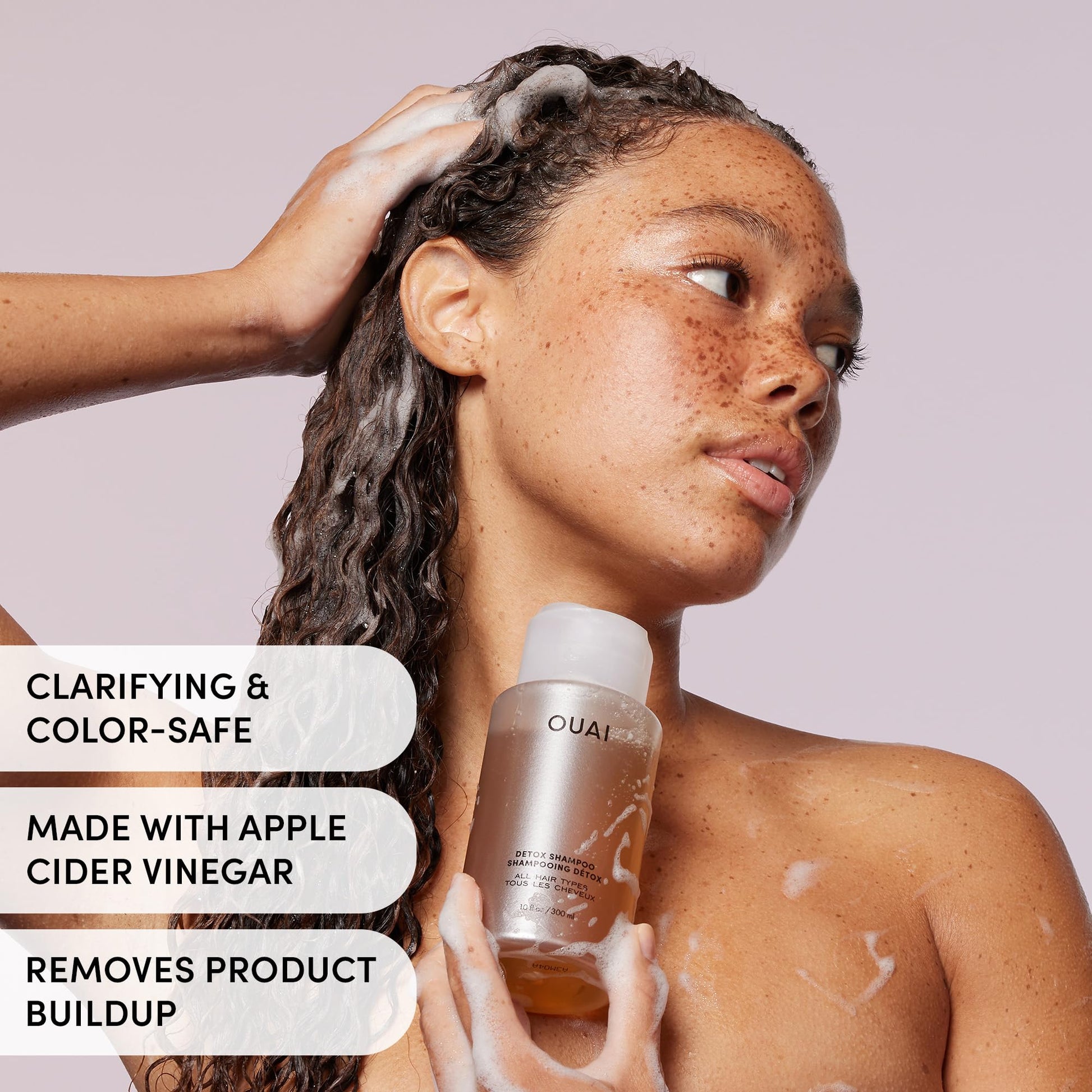 OUAI Detox Shampoo & Medium Hair Conditioner Bundle - Clarifying Shampoo for Build Up, Dirt, Oil, Product and Hard Water & Hydrating Conditioner for Medium Hair (2 Count) OUAIBuy Supplements Australia