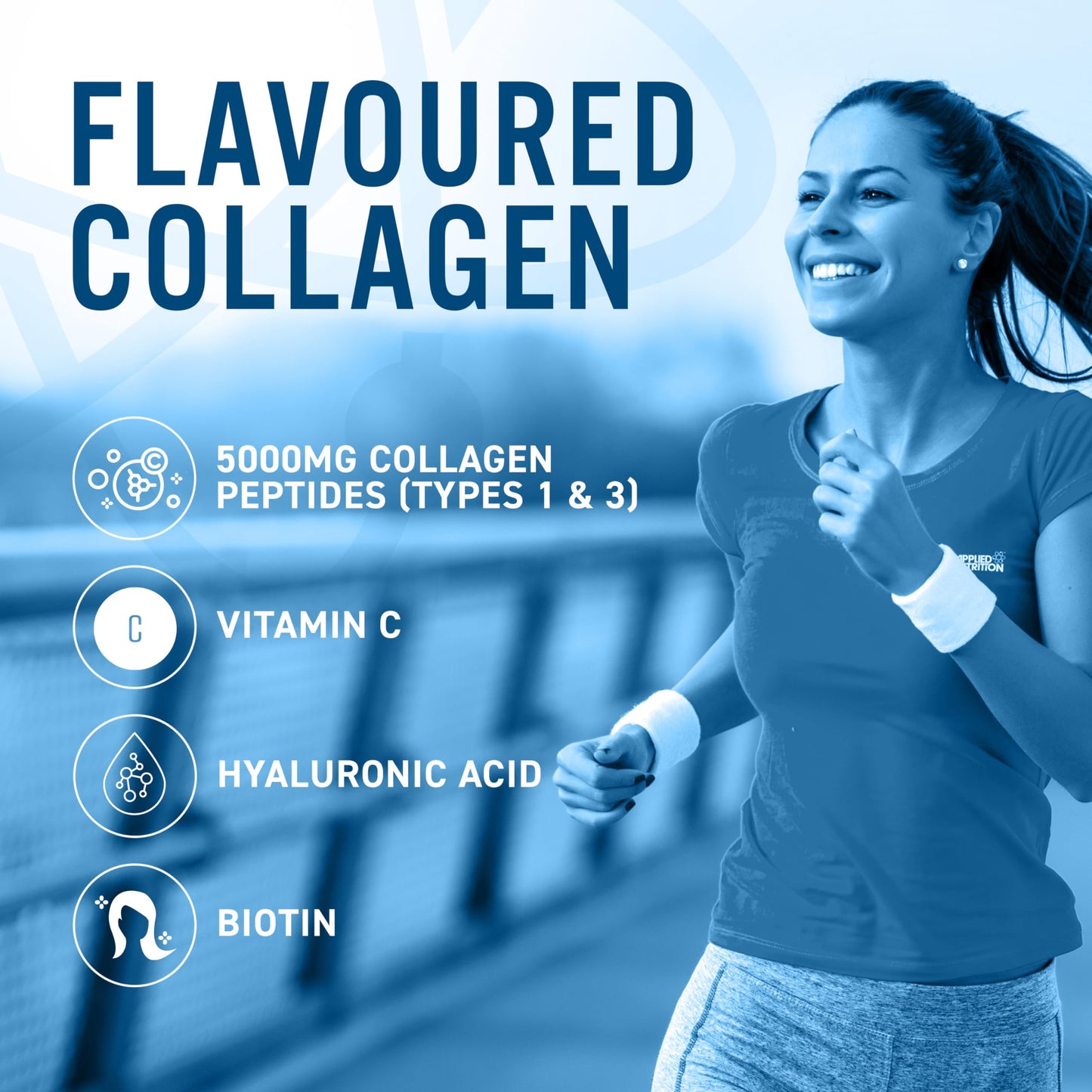 Applied Nutrition Collagen Powder - Citrus Twist Flavour - 5000mg Hydrolysed Bovine Flavoured Applied NutritionBuy Supplements Australia