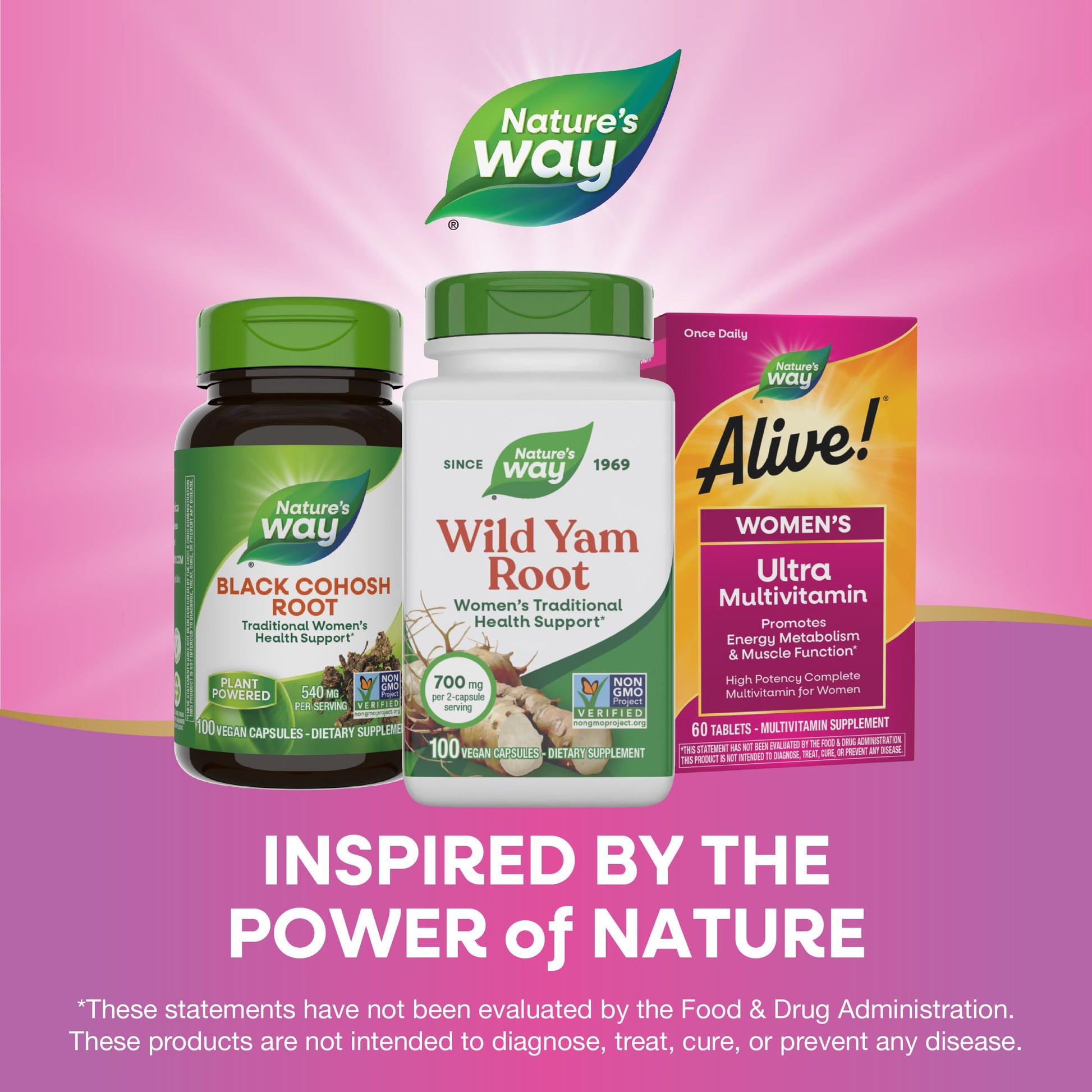 Nature's Way Wild Yam Root Capsules, Women's Traditional Health Support*, 700 mg per 2-Capsule Serving, Non-GMO Project Verified, 100 Vegan Capsules (Packaging May Vary) Nature's WayBuy Supplements Australia