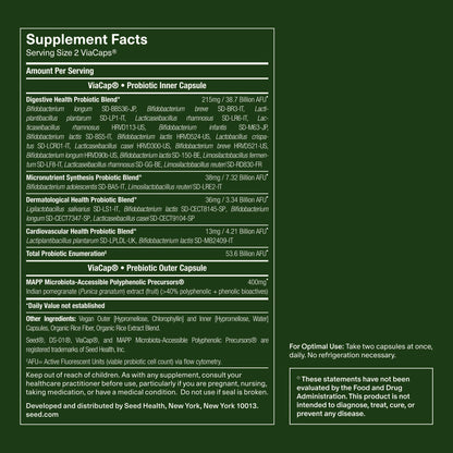Seed DS-01 Daily Synbiotic - Prebiotic and Probiotic for Women & Men - Digestive Health, Gut Health, Immune Support, Bloating & Constipation Relief - Vegan & Shelf-Stable - 60 Capsules (30-Day Supply) Visit the Seed StoreBuy Supplements Australia