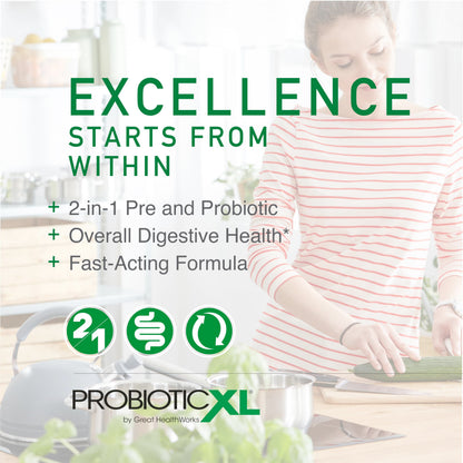 OmegaXL Powerful Joint and Muscle Support Supplement (60 Count) & Probiotic XL - PreforPro, DE111, Shelf Stable - Promote Healthy Gut Flora Growth (30 Veggie caps) OmegaXLBuy Supplements Australia