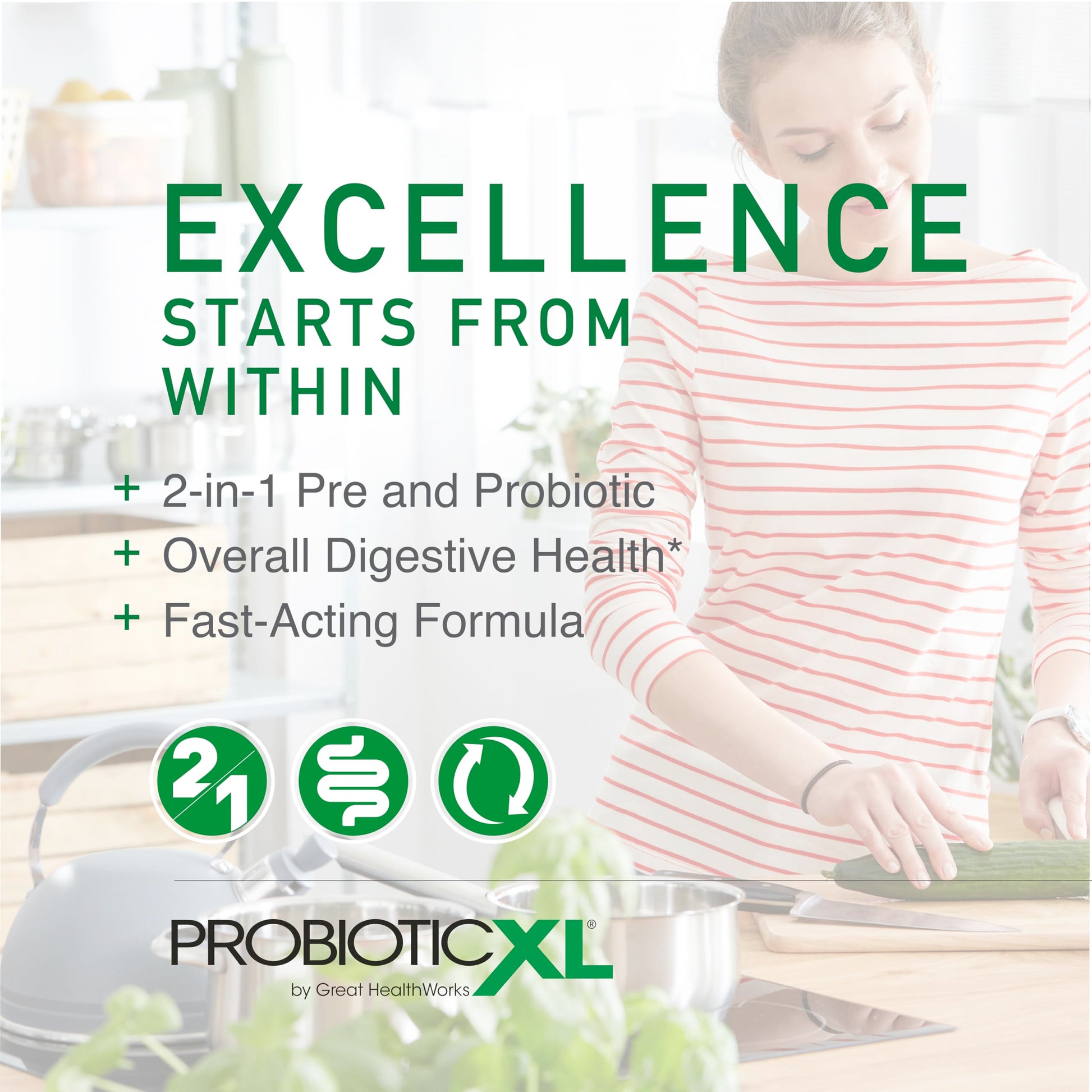 OmegaXL Powerful Joint and Muscle Support Supplement 60 Count (2 Pack) & Probiotic XL - PreforPro, DE111, Shelf Stable - Promote Healthy Gut Flora Growth (30 Veggie caps) OmegaXLBuy Supplements Australia