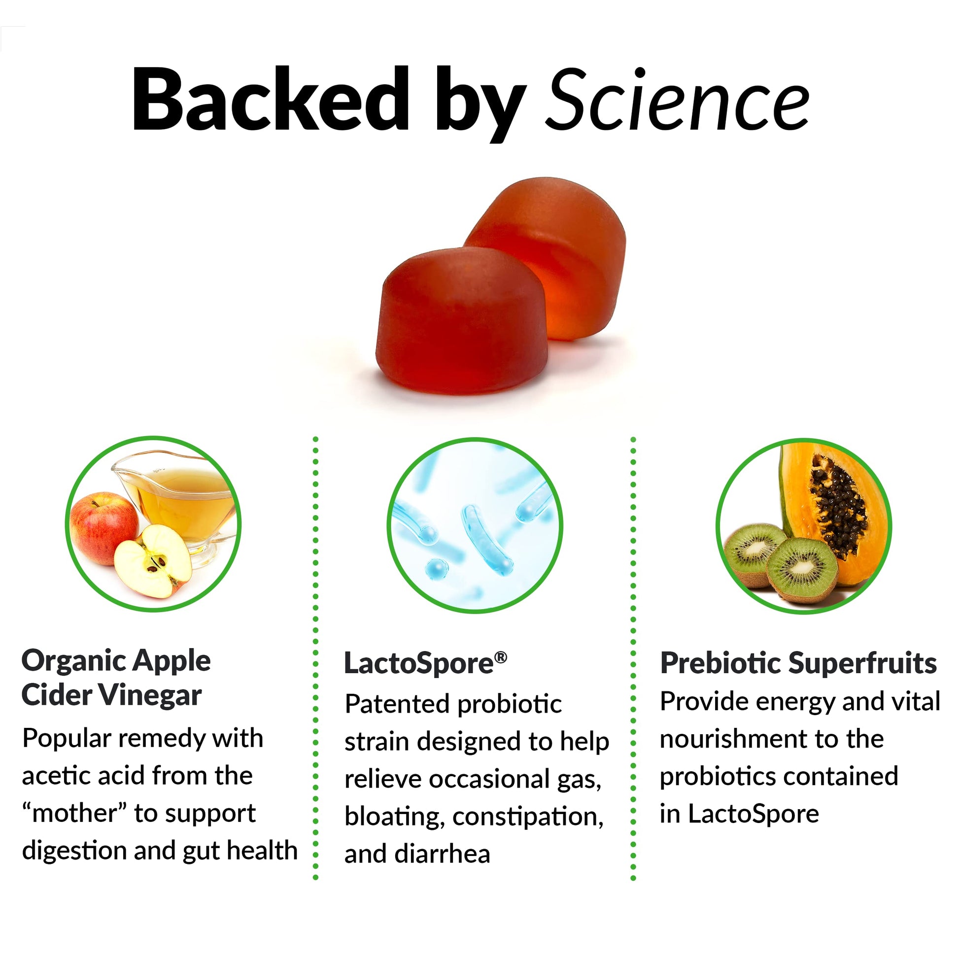FORCE FACTOR ProbioSlim Apple Cider Vinegar Gummies Organic LactoSpore Prebiotics Force FactorBuy Supplements Australia