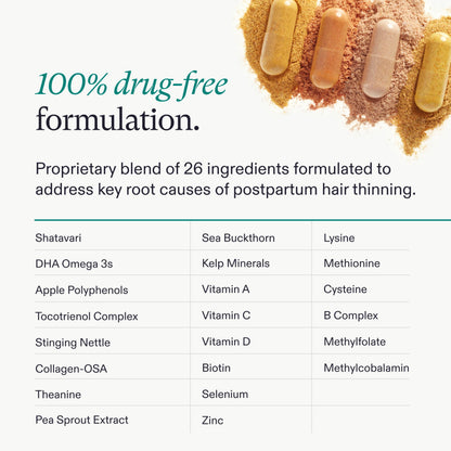 Nutrafol Postpartum Hair Growth Supplements, Clinically Tested for Visibly Thicker Hair and Less Shedding, Breastfeeding-friendly - 1 Month Supply NutrafolBuy Supplements Australia