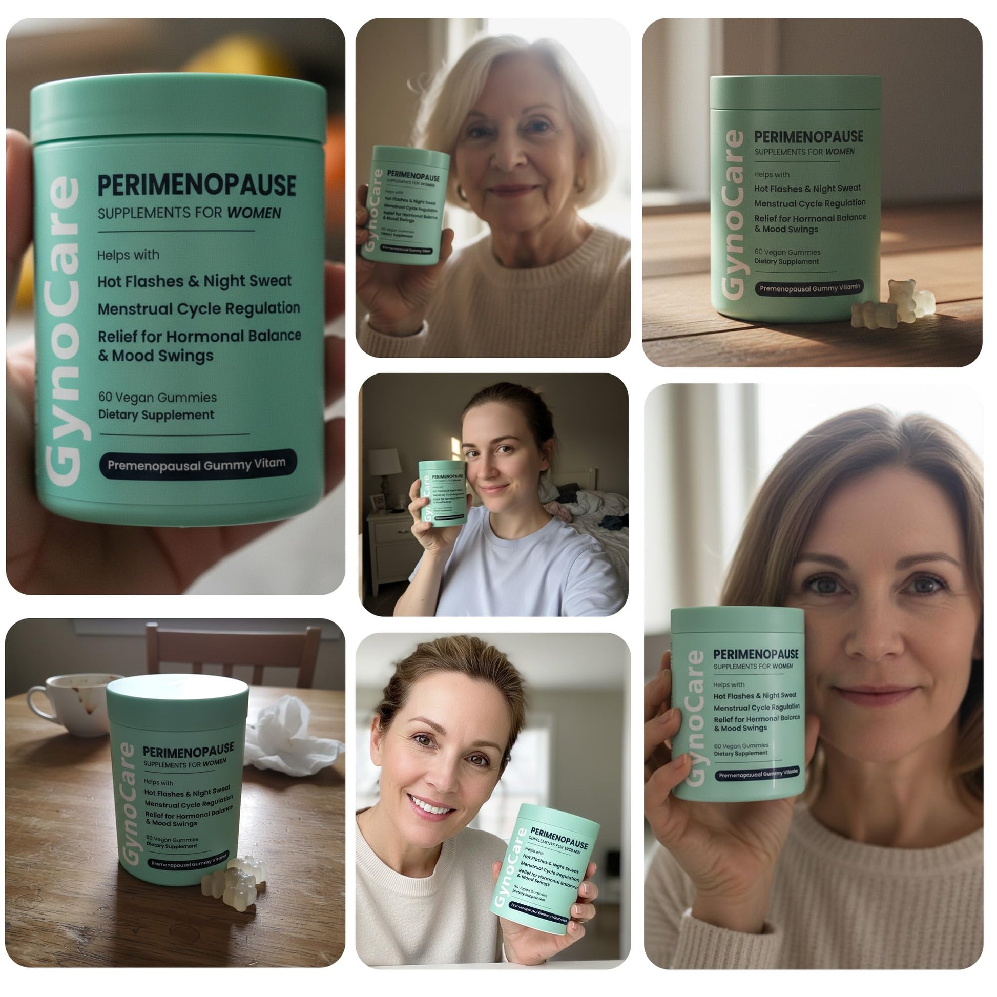 Perimenopause Supplements Women | Premenopausal Gummy Vitamins | Relief for Hormonal Balance & Mood Swings | Supports Menstrual Cycle Regulation | 60 Vegan Gummies Terramed Just Think ComfortBuy Supplements Australia