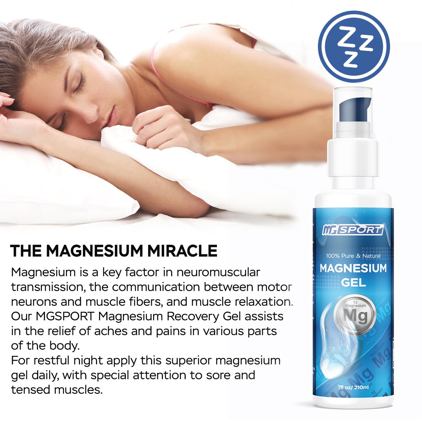 High Absorption Zinc and Magnesium Bundle for Muscle Recovery - Zinc Supplement and Transdermal Magnesium Gel for Leg Cramps MgSportBuy Supplements Australia