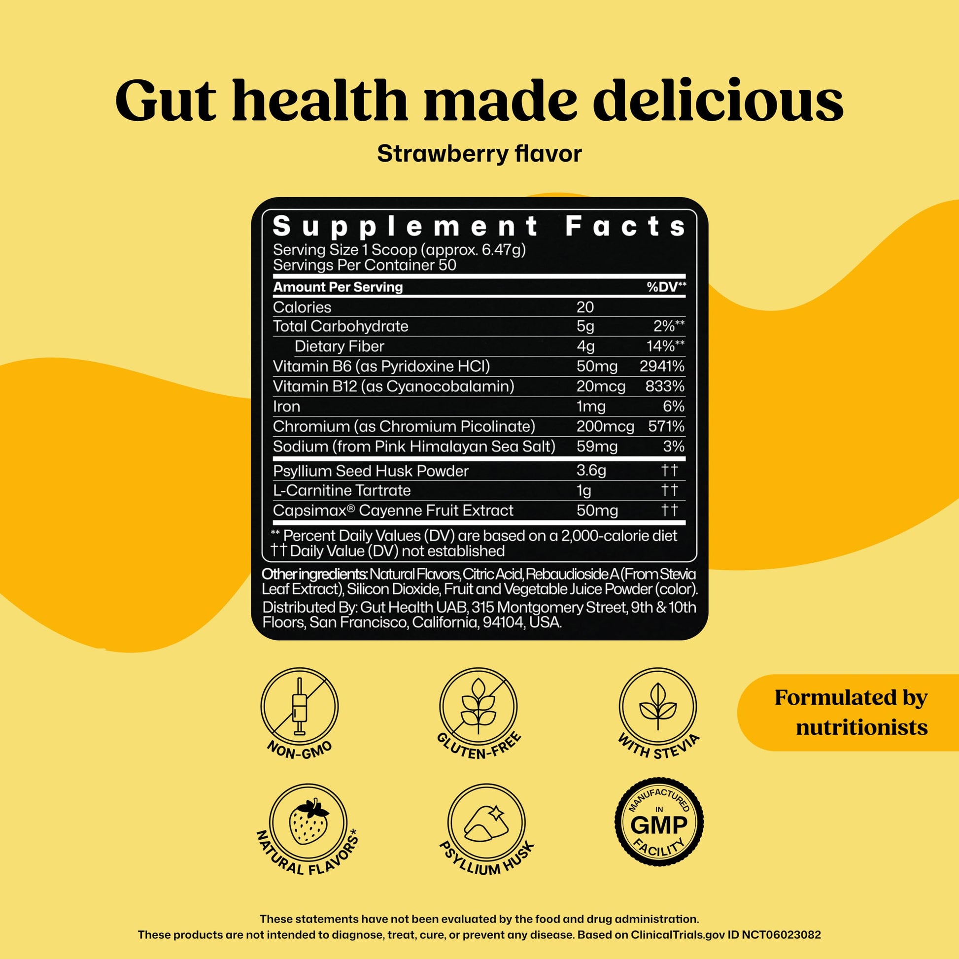 ColonBroom Premium Powder Supplement (Strawberry) - Colon Broom Psyllium Husk Fiber Powder Drink - Gluten Free, Non-GMO Colon Cleanse for Bloating Relief & Gut Health, 50 Servings ColonBroomBuy Supplements Australia
