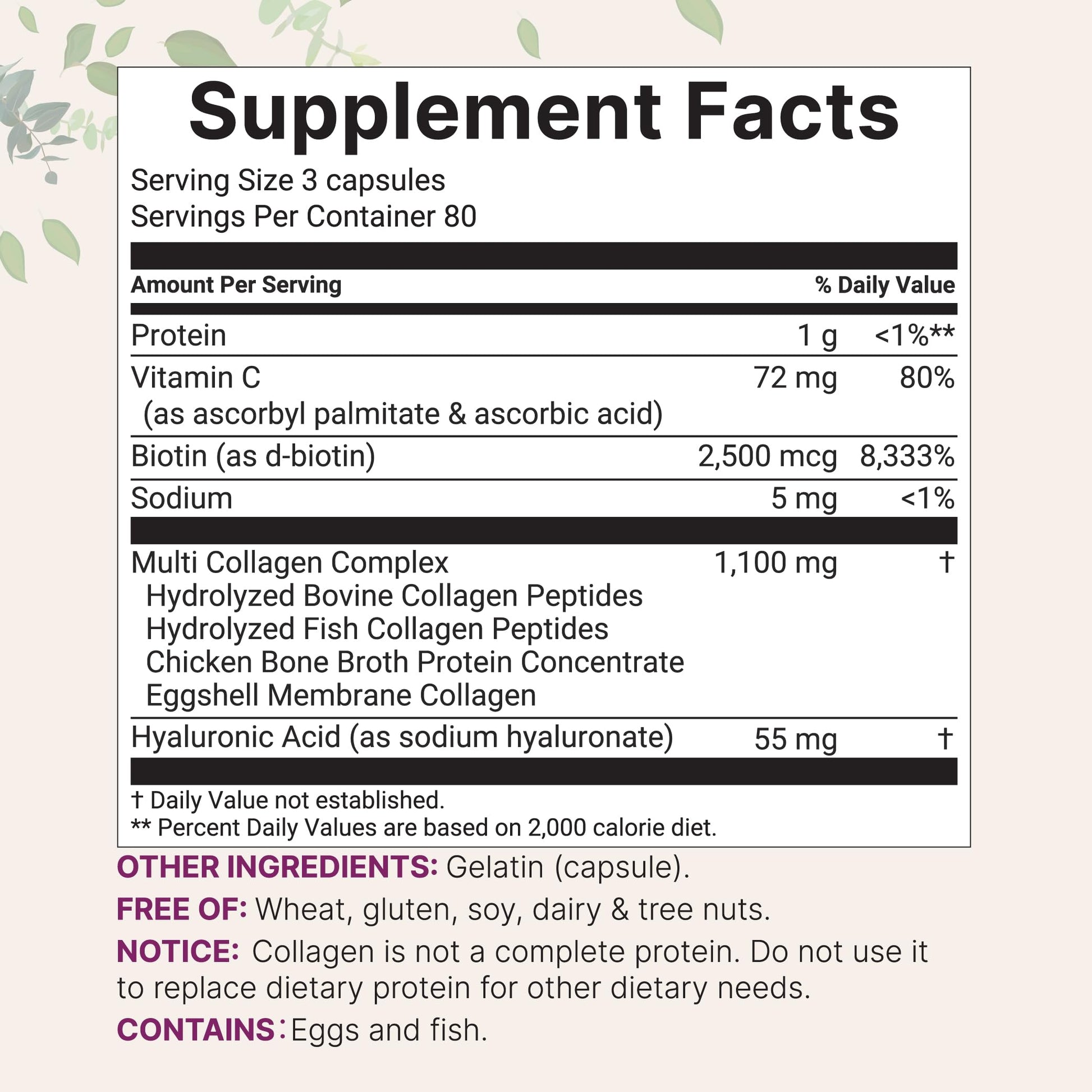Micro Ingredients 2 Pack Multi Collagen Pills for Women & Men, 480 Capsules | Type I, II, III, V, X | Hydrolyzed Protein Peptides with Biotin, Hyaluronic Acid, & Vitamin C | Keto & Paleo Friendly Micro Ingredients buy supplements Au