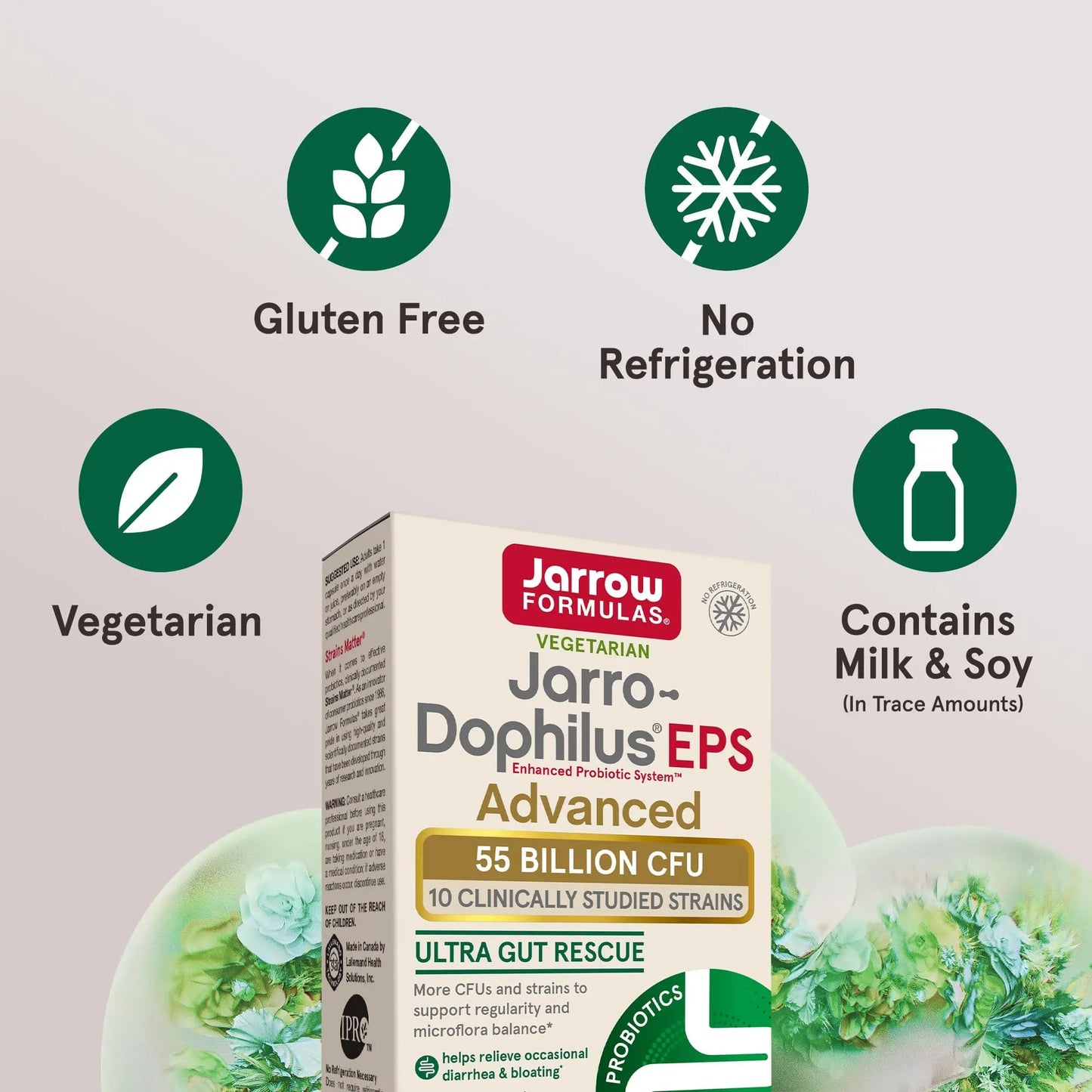 Jarrow Formulas Jarro-Dophilus EPS Advanced, 55 Billion CFU Probiotics, Digestive Support for Adults, 30 Probiotic Supplement Veggie Capsules, Up to 30 Day Supply Jarrow FormulasBuy Supplements Australia