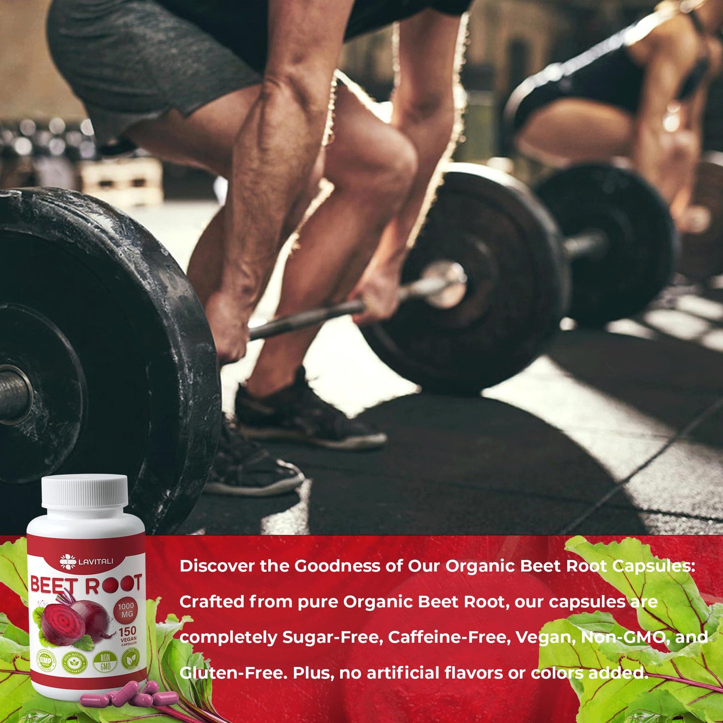 LaVitali 275 Beet Root Extract Capsules, 1000mg per Serving, High Concentrated Herbal Power Extract for Providing Nitric Oxide, Boosting Athletic Performance (275 Capsules)