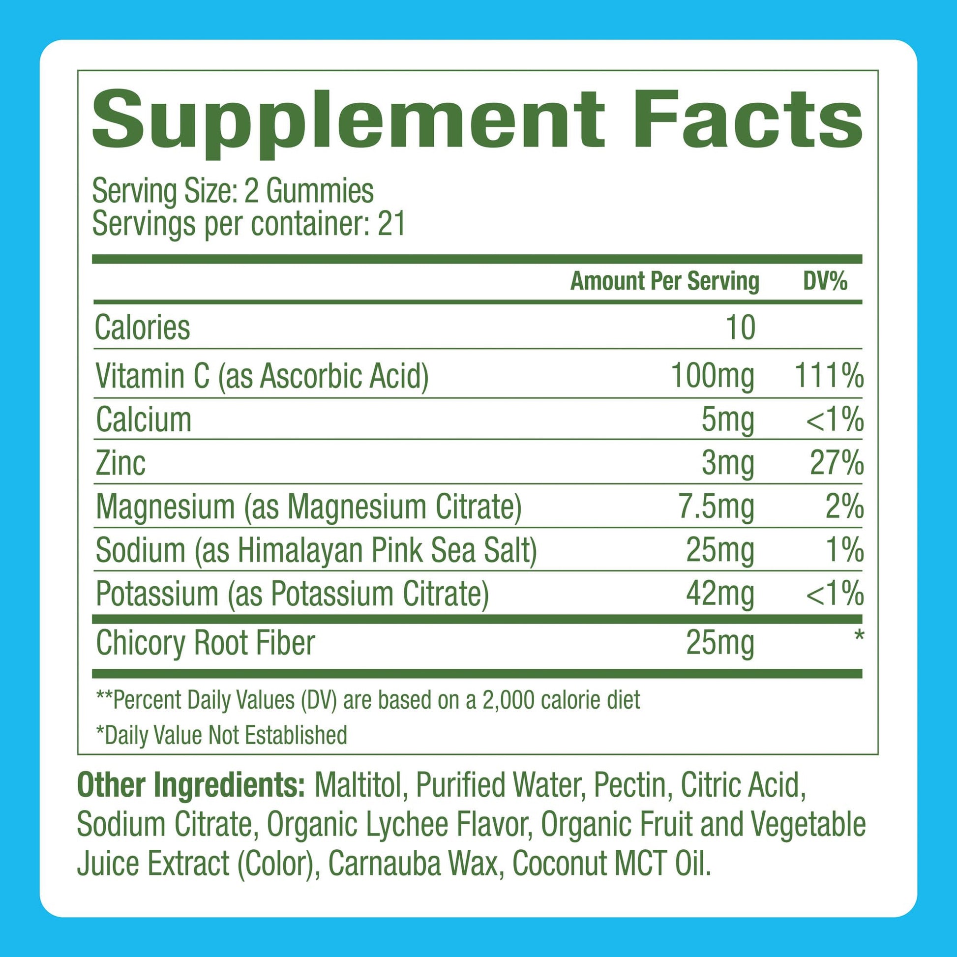 Plant People WonderHydrate Electrolyte Gummies – Vegan Hydration Supplement with Magnesium, Potassium, Zinc, Vitamin C & Himalayan Sea Salt – Zero Sugar Lychee (42 Count) Plant PeopleBuy Supplements Australia